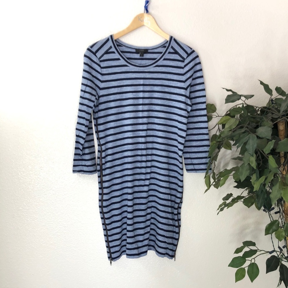 J Crew Long Sweater w/ zippers on each side